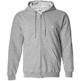 Illustrator Silver Logo G186 Zip Up Hooded Sweatshirt