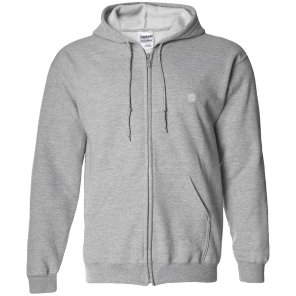 Illustrator Silver Logo G186 Zip Up Hooded Sweatshirt