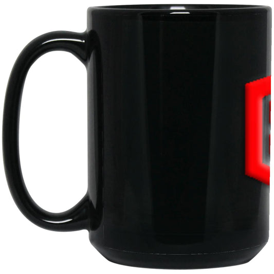 red (2) BM15OZ 15 oz. Black Mug