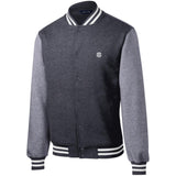 Illustrator Silver Logo ST270 Fleece Letterman Jacket