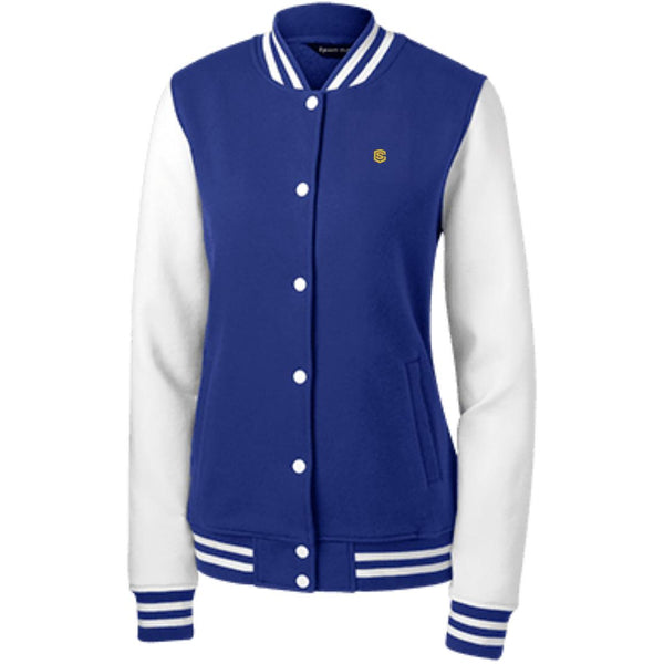 Illustrator Gold Logo LST270 Women's Fleece Letterman Jacket