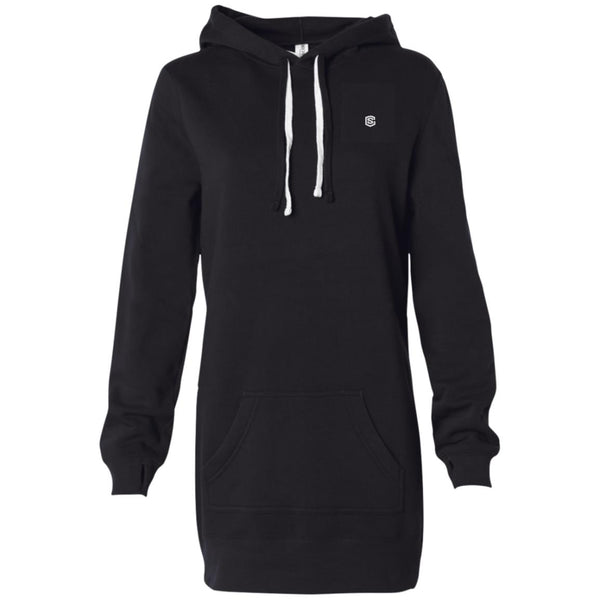 Illustrator Silver Logo PRM65DRS Women's Hooded Pullover Dress