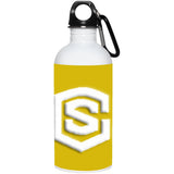 white (2) 23663 20 oz. Stainless Steel Water Bottle