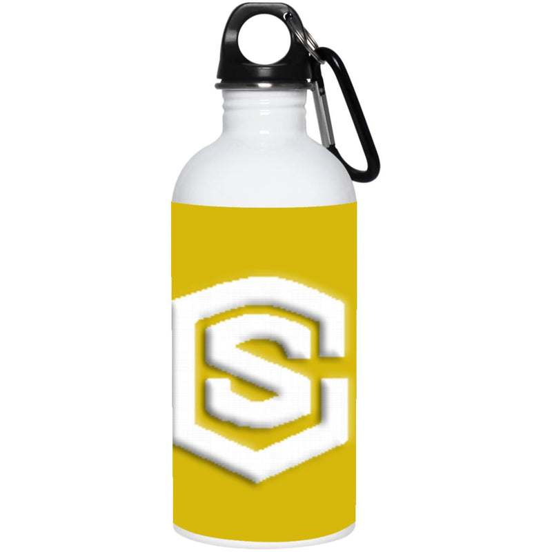 white (2) 23663 20 oz. Stainless Steel Water Bottle