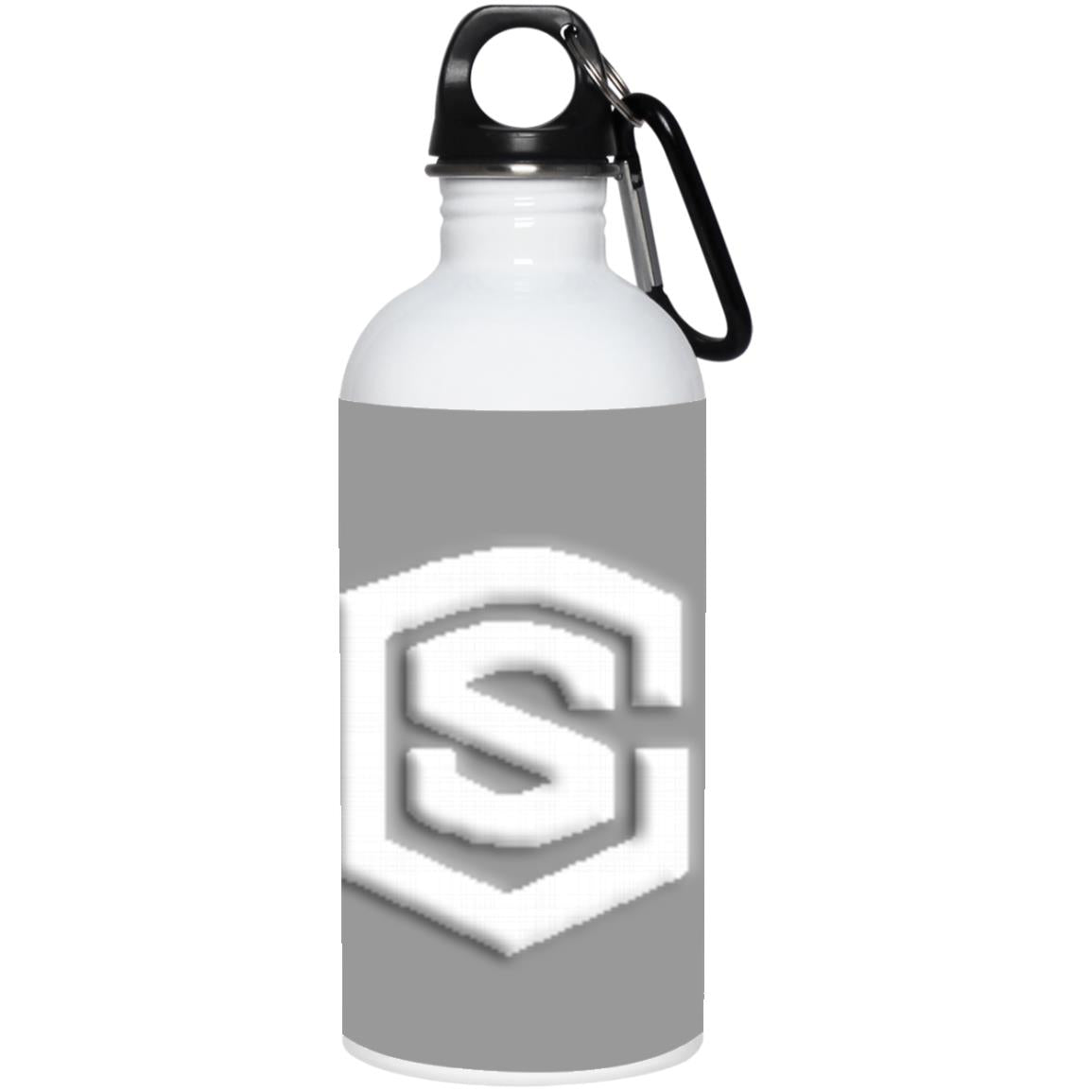 white (2) 23663 20 oz. Stainless Steel Water Bottle
