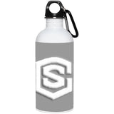 white (2) 23663 20 oz. Stainless Steel Water Bottle