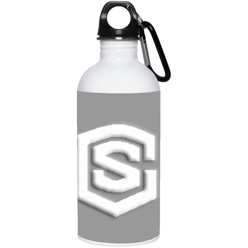white (2) 23663 20 oz. Stainless Steel Water Bottle