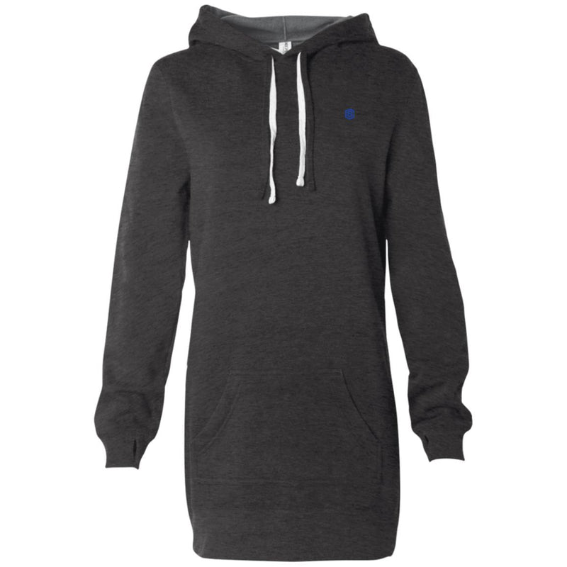 Illustrator Blue Logo PRM65DRS Women's Hooded Pullover Dress