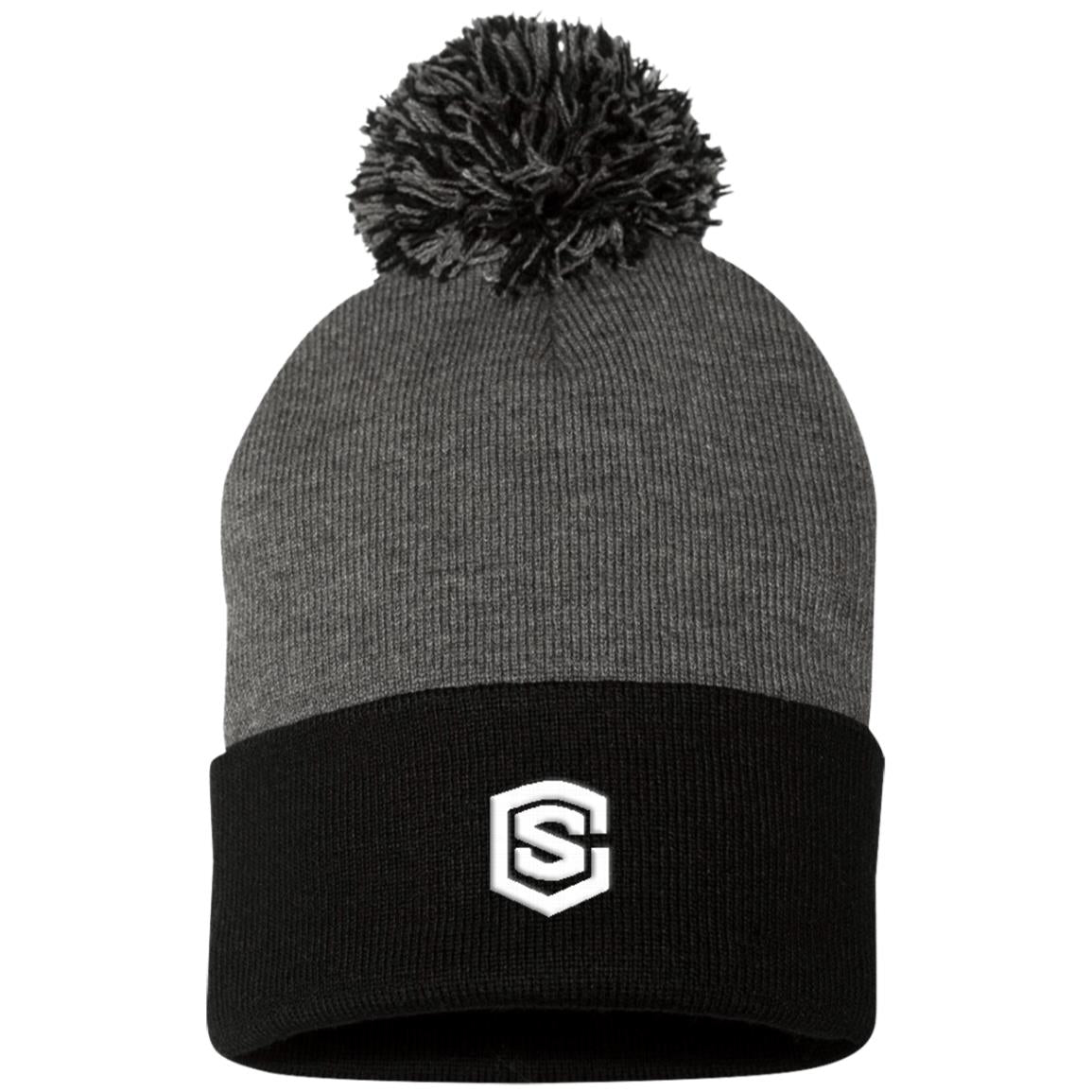 white (2) SP15 Pom Pom Knit Cap