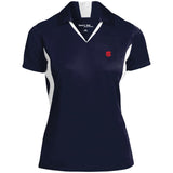 Illustrator Red Logo LST655 Ladies' Colorblock Performance Polo