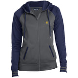 Illustrator Gold Logo LST236 Ladies' Moisture Wick Full-Zip Hooded Jacket