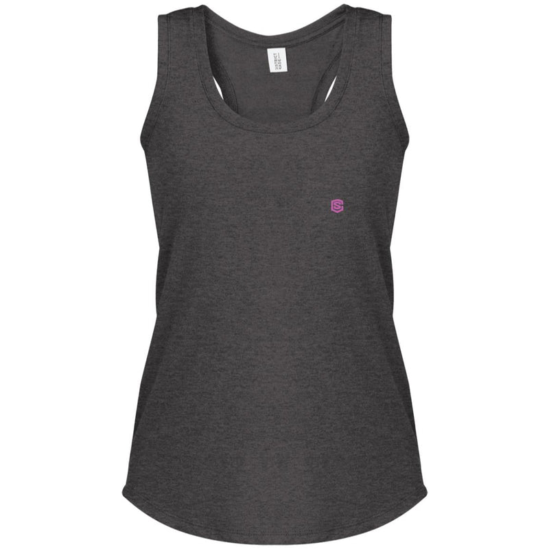 Illustrator Pink Logo DM138L Women's Perfect Tri Racerback Tank