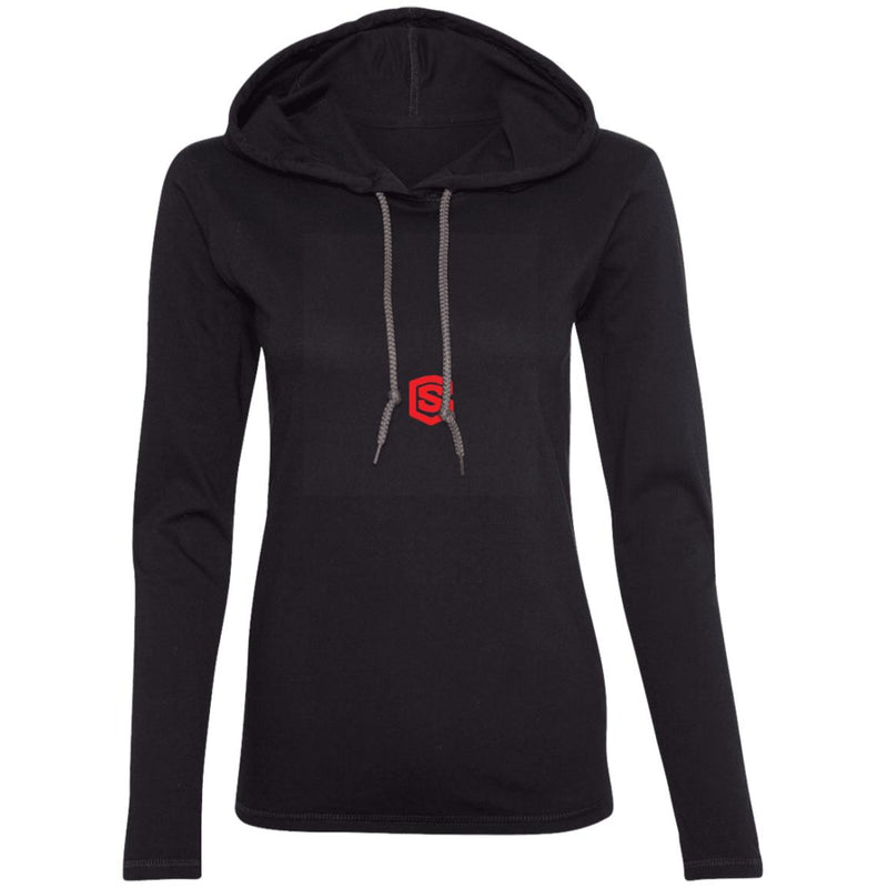 Illustrator Red Logo 887L Ladies' LS T-Shirt Hoodie