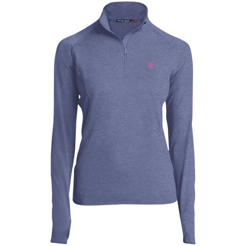 Illustrator Pink Logo LST850 Women's 1/2 Zip Performance Pullover