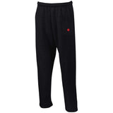 Illustrator Red Logo G123 Open Bottom Sweatpants with Pockets