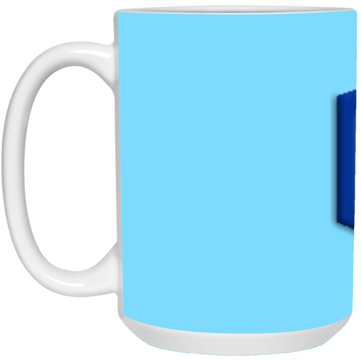 blue (2) 21504 15 oz. White Mug