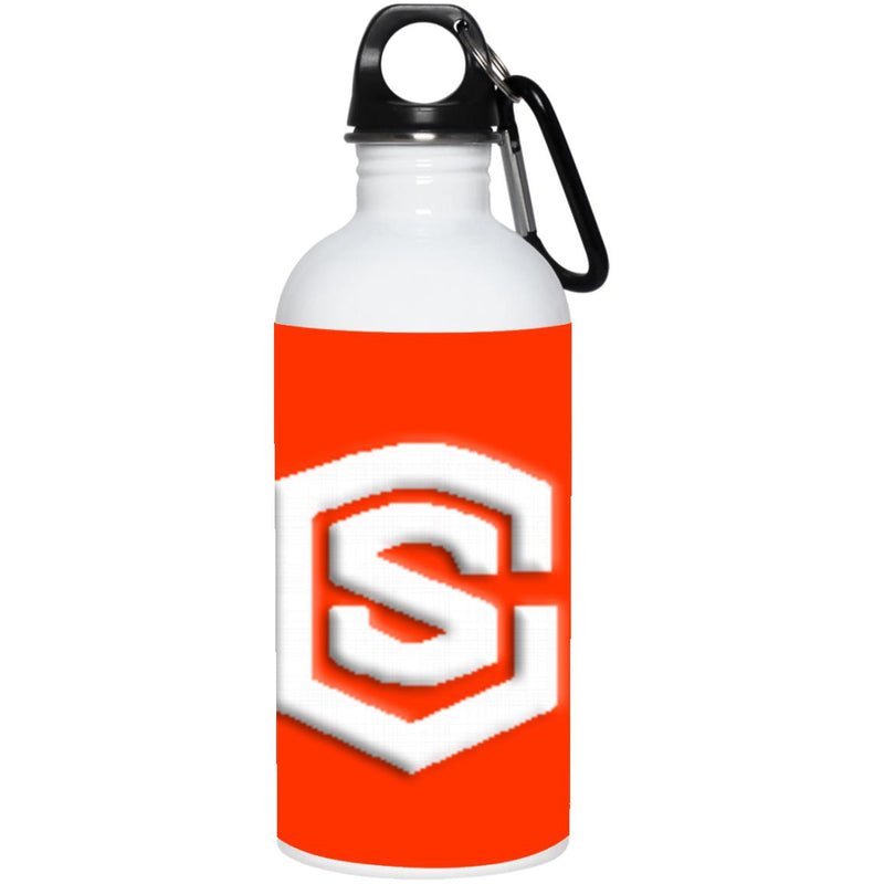 white (2) 23663 20 oz. Stainless Steel Water Bottle