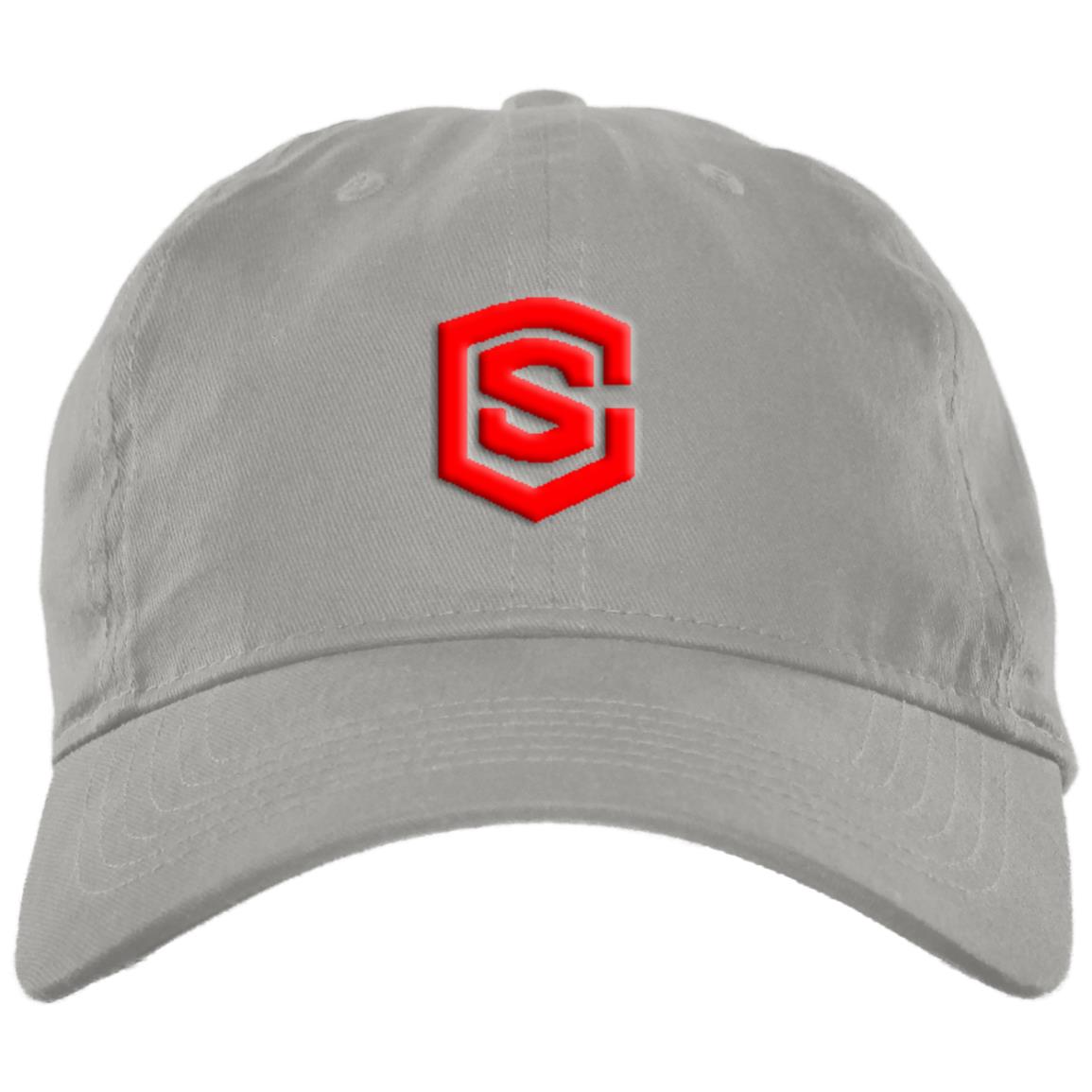 red (2) BX001 Brushed Twill Unstructured Dad Cap