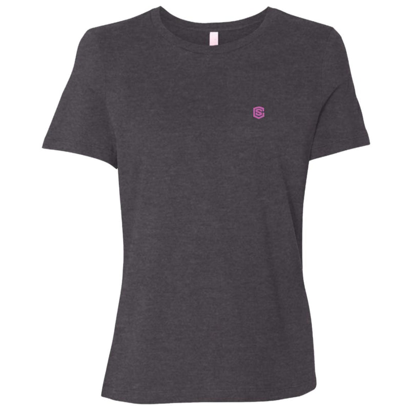 Illustrator Pink Logo B6400 Ladies' Relaxed Jersey Short-Sleeve T-Shirt