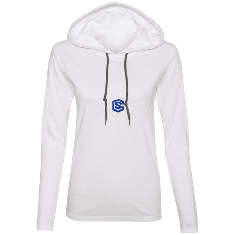 Illustrator Blue Logo 887L Ladies' LS T-Shirt Hoodie