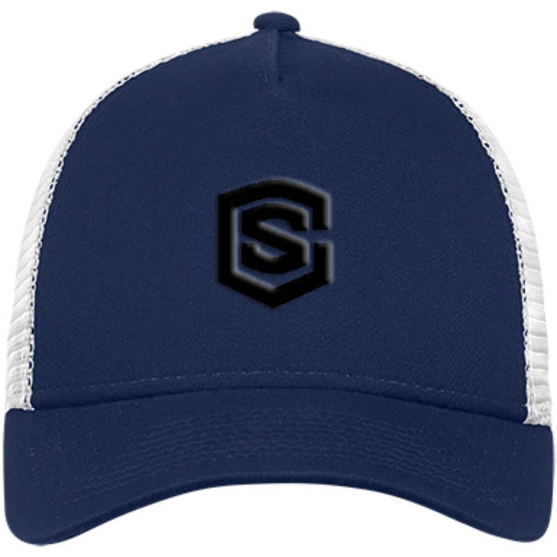 black (2) NE205 Snapback Trucker Cap