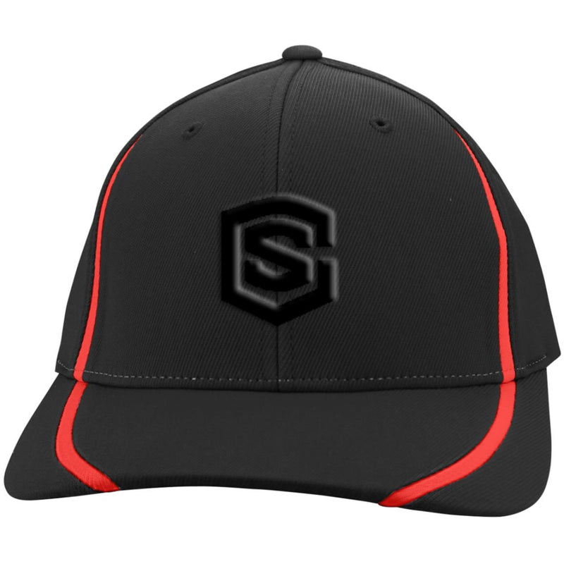 black (2) STC16 Flexfit Colorblock Cap