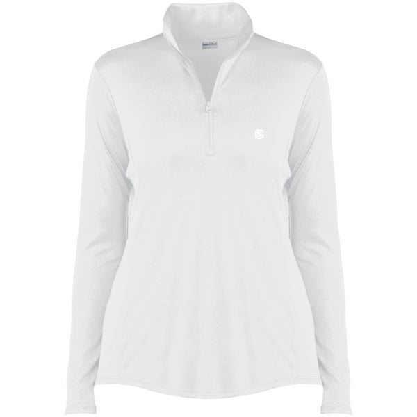 Illustrator White Logo LST357 Ladies' Competitor 1/4-Zip Pullover