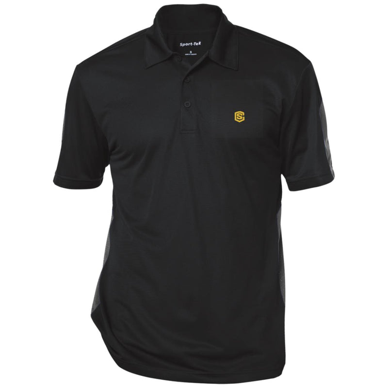 Illustrator Gold Logo ST695 Performance Textured Three-Button Polo