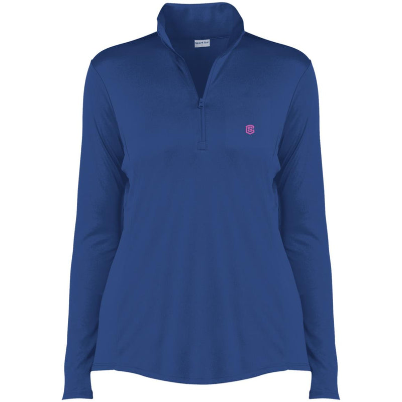 Illustrator Pink Logo LST357 Ladies' Competitor 1/4-Zip Pullover