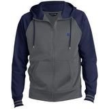 Illustrator Blue Logo ST236 Men's Sport-Wick® Full-Zip Hooded Jacket