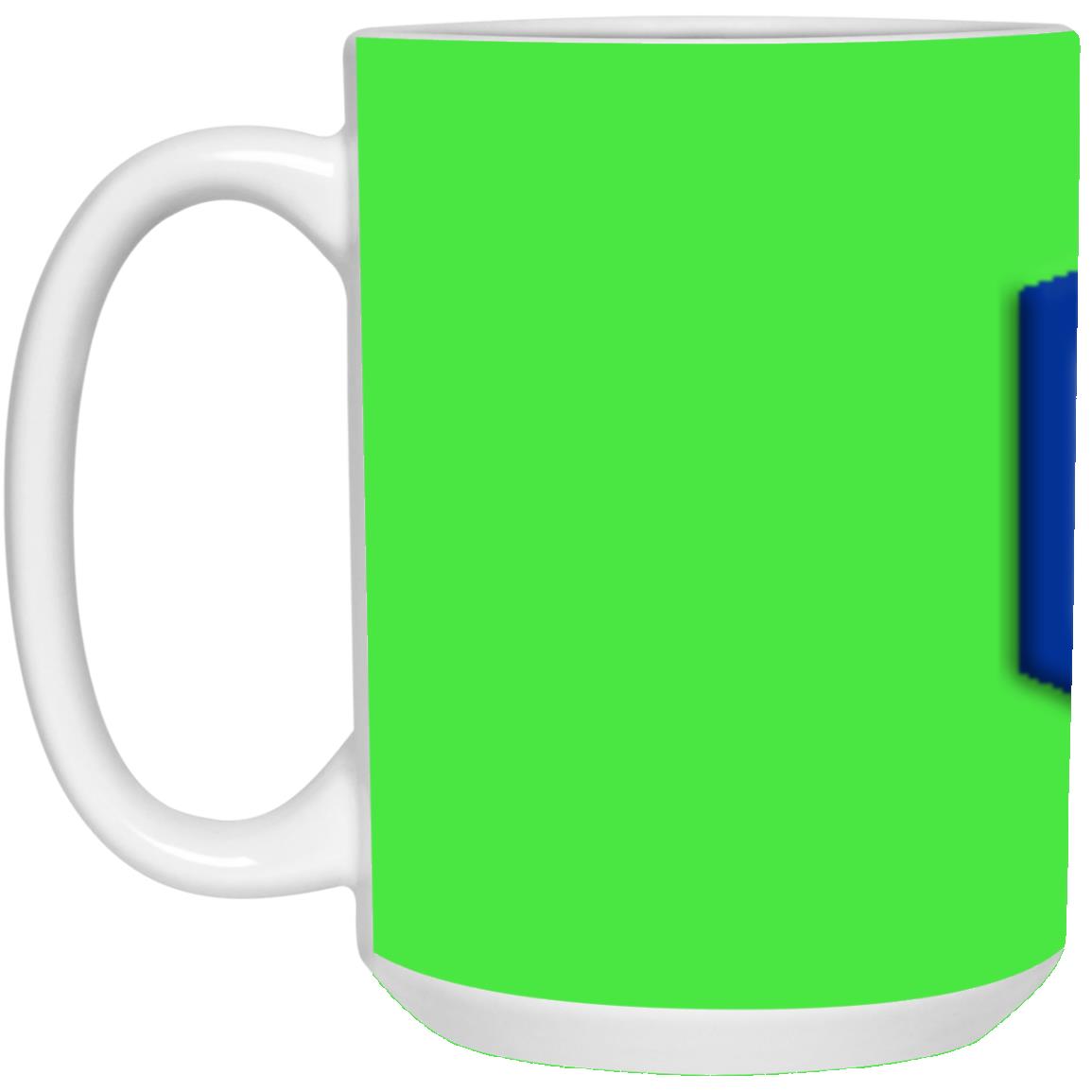 blue (2) 21504 15 oz. White Mug