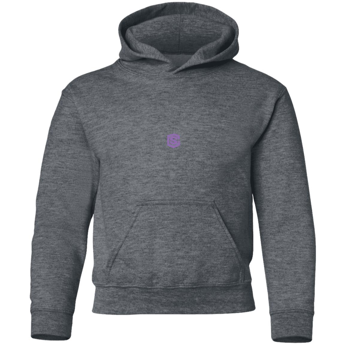 Illustrator Purple Logo G185B Youth Pullover Hoodie