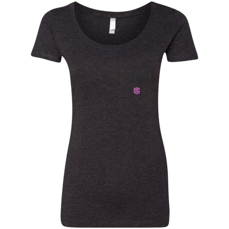 Illustrator Pink Logo NL6730 Ladies' Triblend Scoop