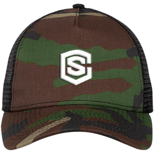 white (2) NE205 Snapback Trucker Cap