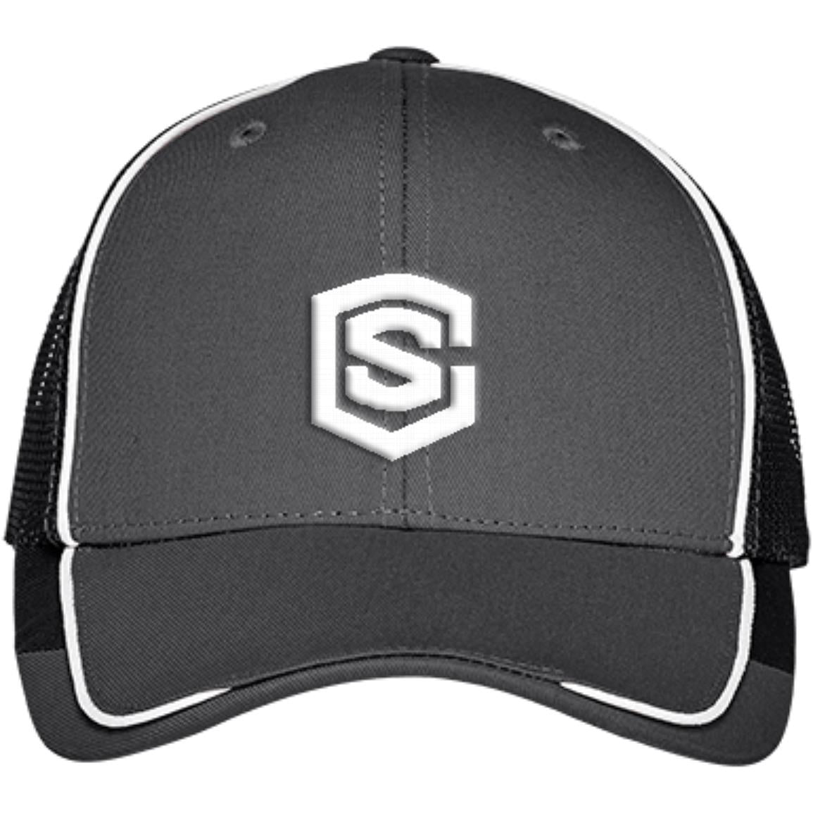 white (2) C904 Colorblock Mesh Back Cap