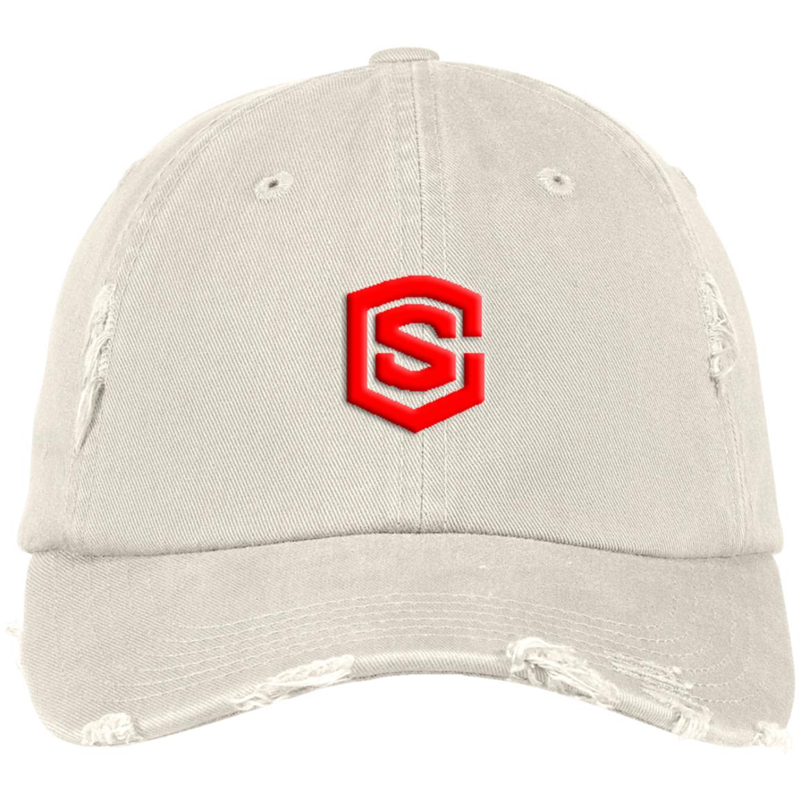 red (2) DT600 Distressed Dad Cap