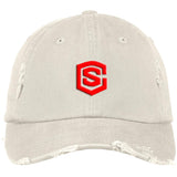 red (2) DT600 Distressed Dad Cap
