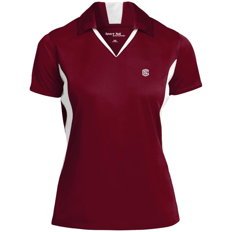 Illustrator Silver Logo LST655 Ladies' Colorblock Performance Polo