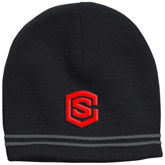red (2) STC20 Colorblock Beanie