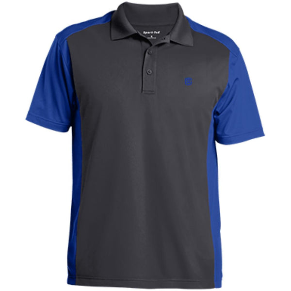 Illustrator Blue Logo ST652 Men's Colorblock Sport-Wick Polo