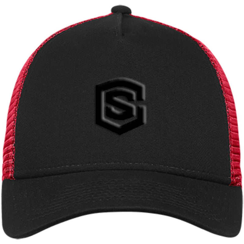 black (2) NE205 Snapback Trucker Cap