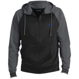 Illustrator Blue Logo ST236 Men's Sport-Wick® Full-Zip Hooded Jacket