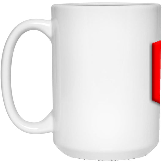 red (2) 21504 15 oz. White Mug