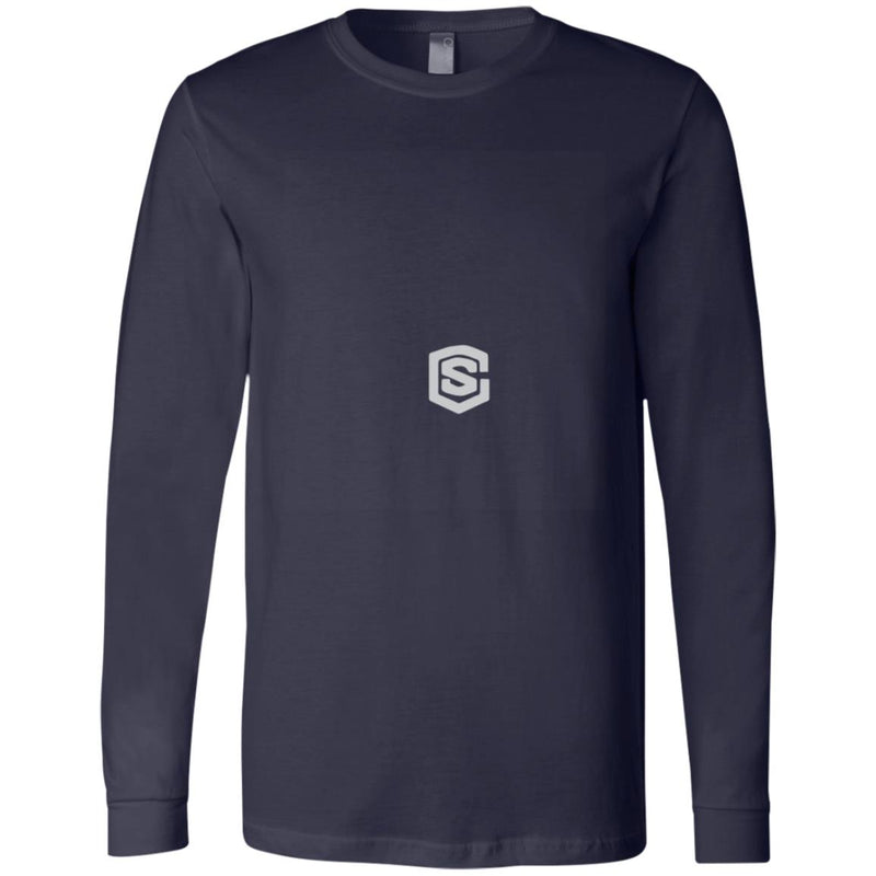 Illustrator Silver Logo 3501 Men's Jersey LS T-Shirt