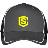 yellow (3) C904 Colorblock Mesh Back Cap