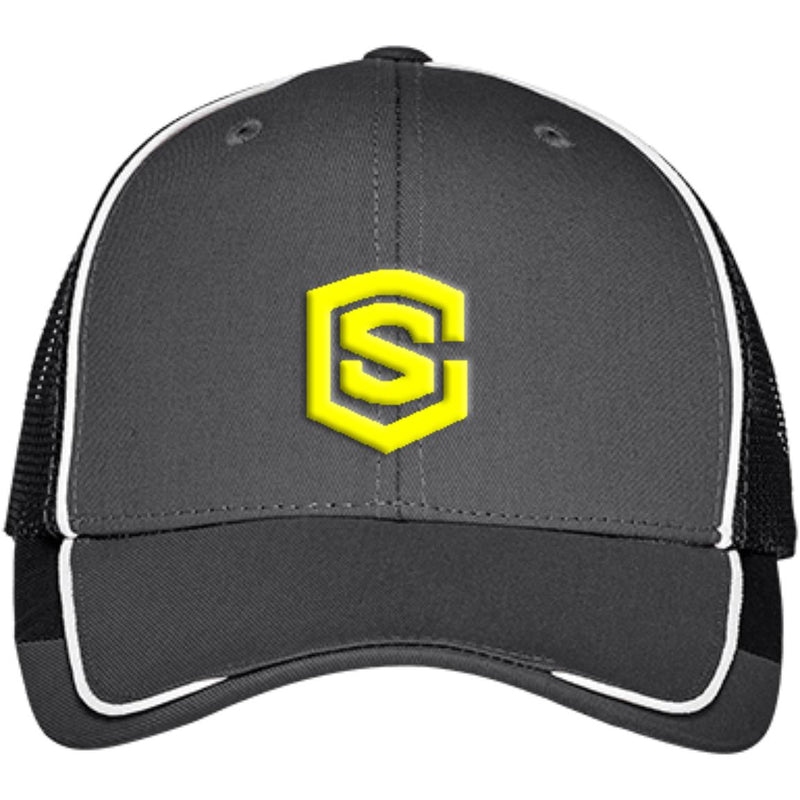 yellow (3) C904 Colorblock Mesh Back Cap