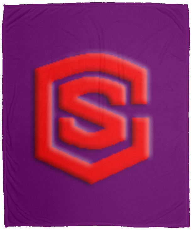 red (2) VPM Cozy Plush Fleece Blanket - 50x60