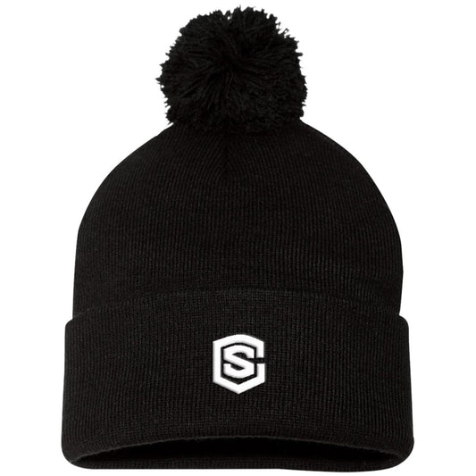 white (2) SP15 Pom Pom Knit Cap