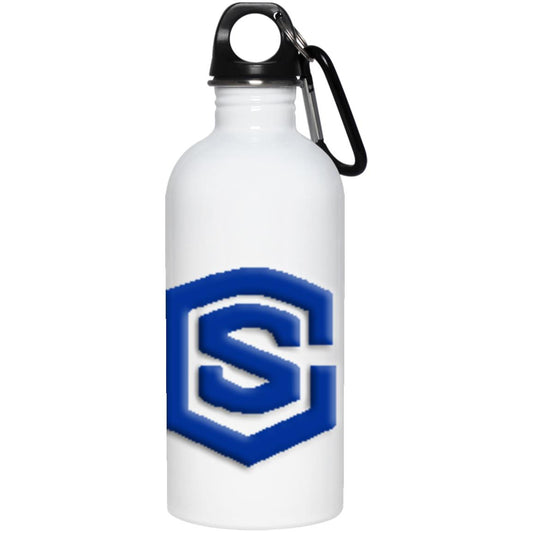 blue (2) 23663 20 oz. Stainless Steel Water Bottle
