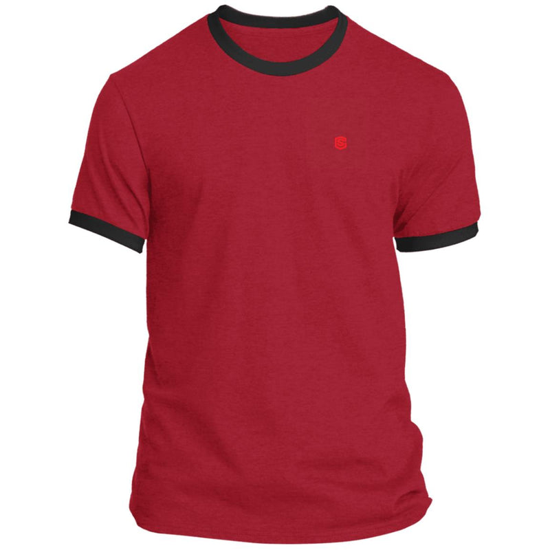 Illustrator Red Logo PC54R Ringer Tee